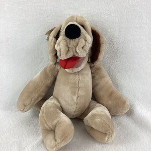 Ganz Bros Original Pupple Pet Wrinkles Plush Dog Stuffed Animal Puppet VTG 1981
